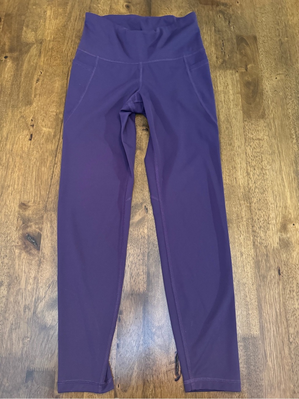 Old Navy PowerSoft High Waisted Side Pocket Leggings Purple Size M Medium Active